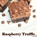 Raspberry Truffle Brownies